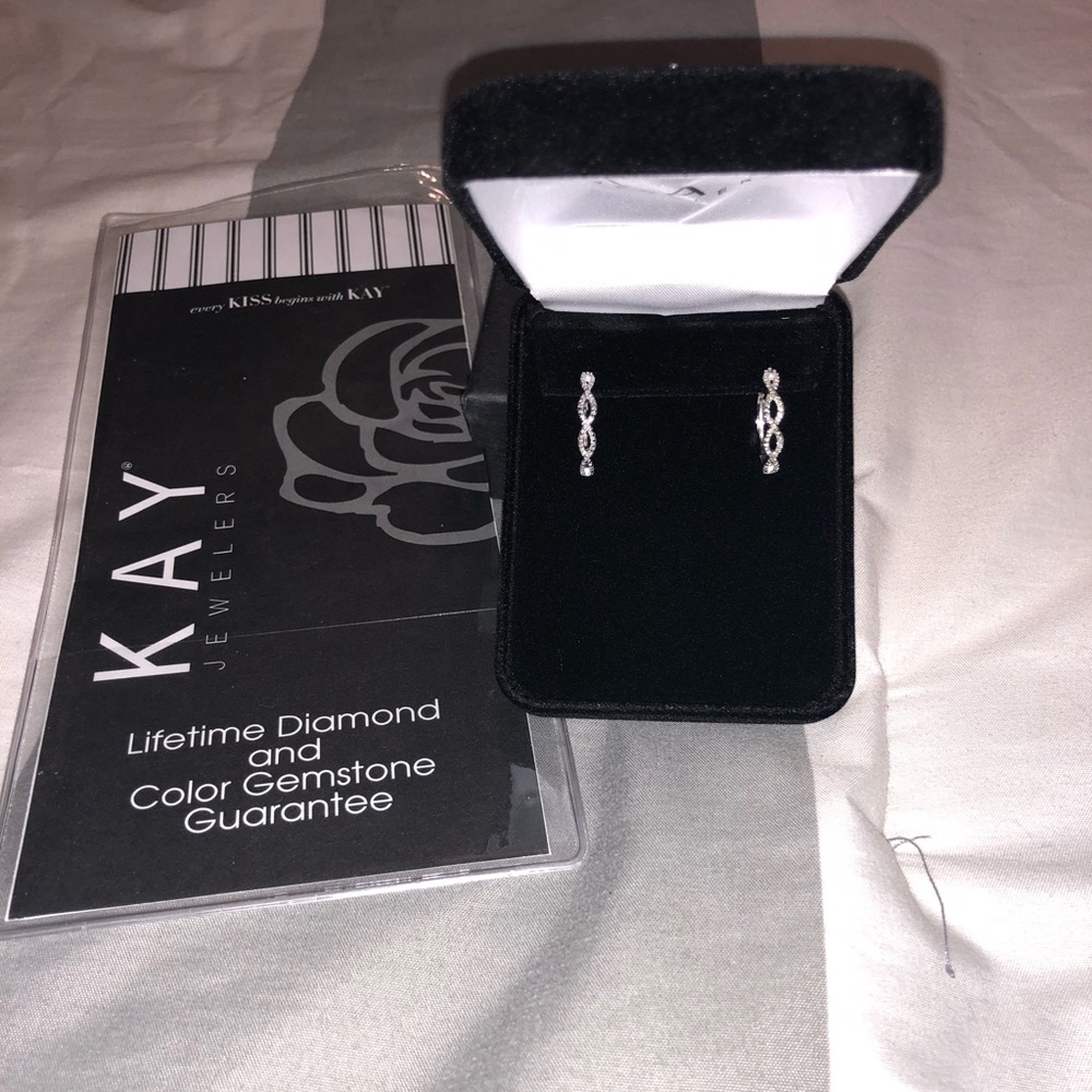 Diamond Hoop Earrings